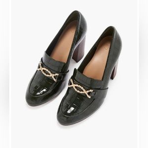 Rosin green heeled loafer